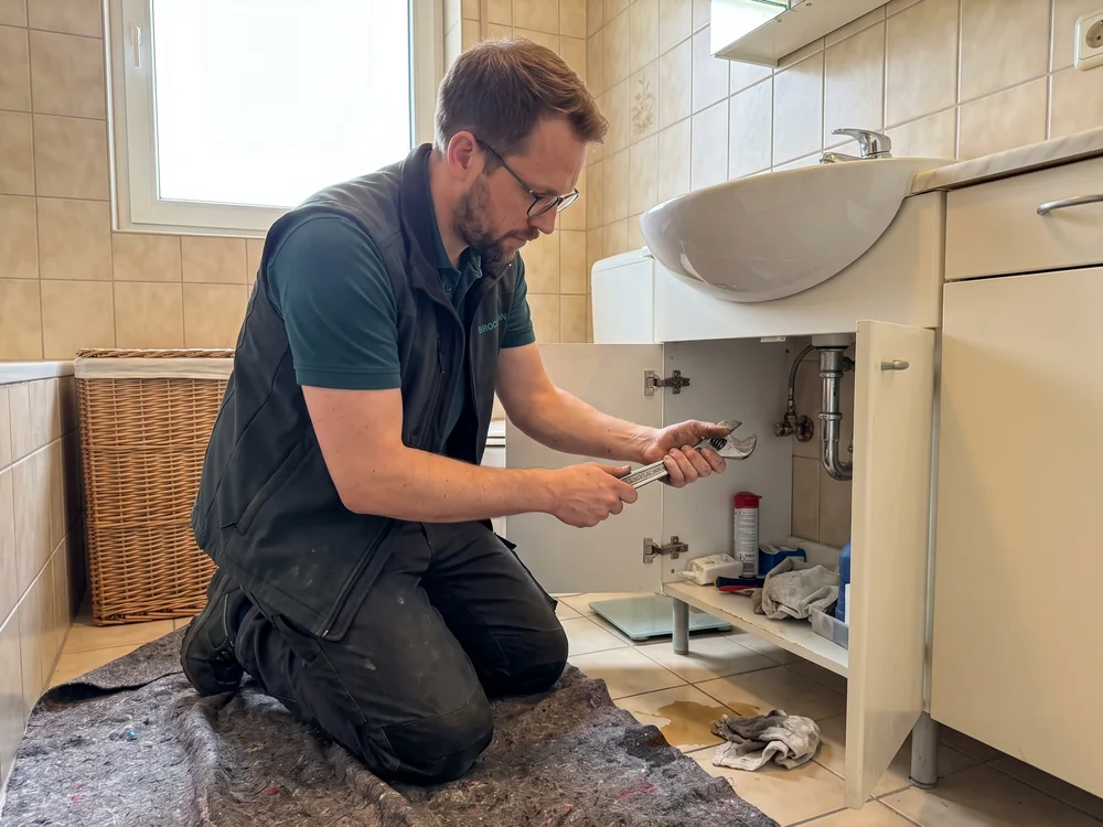 Malte Brockmann bei der Arbeit